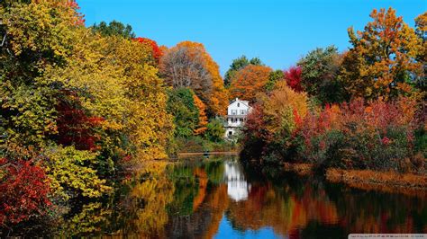 Peaceful Autumn Scene Wallpaper Nature And Landscape