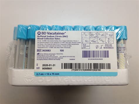 BD Vacutainer Buffered Sodium Citrate NC Blood Collection