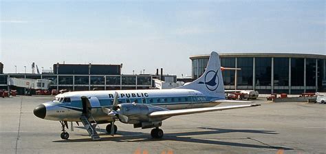 Republic Convair 580 At Ohare Republic Airlines Aviation History