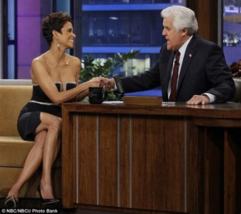 Talk Show Host Jay Leno Can T Take His Eyes Off Halle Berry S Cleavage Welcome To Linda Ikeji