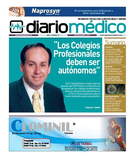 Edición Impresa 19 Diario Médico Perú Diario Médico Perú