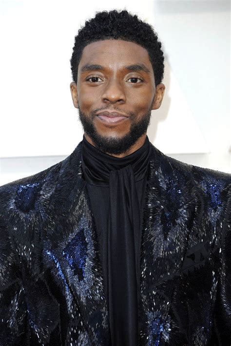 Chadwick boseman was an american actor best known for playing jackie robinson in the flick 42 and the r&b singer james brown in the movie get on up. Chadwick Boseman at Oscars 2019 - Stylectory