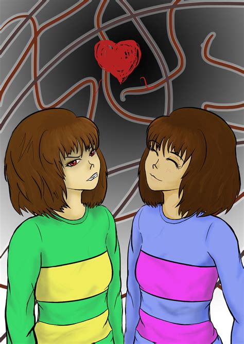 Introducing Frisk And Chara By Cherflowria On Deviantart