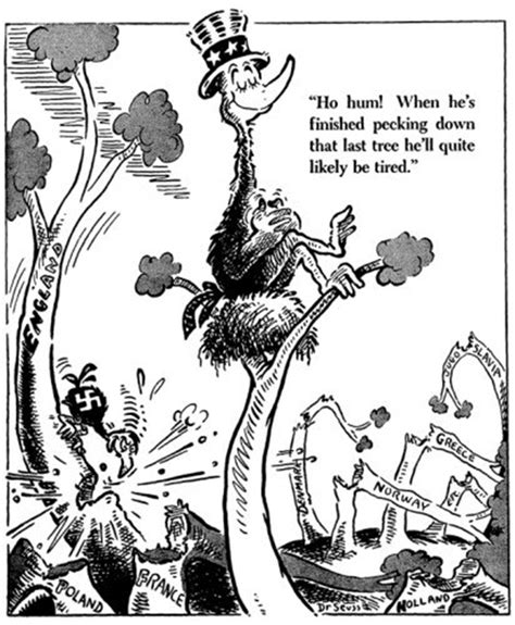 Hand of versailles treaty strangling a character who reminds of hitler. When Dr. Seuss Took on Hitler - The Atlantic