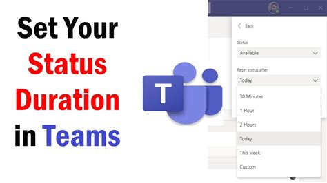 How To Set Status Duration In Microsoft Teams How To Appear Offline