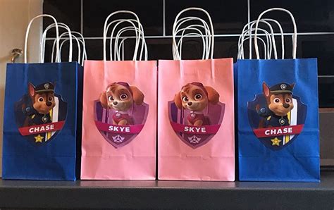 Personalised Childrens Paw Patrol Character Party Bag Fillersfavours