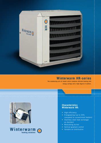 Todos Os Catálogos E Folhetos Técnicos Da Winterwarm Heating Solutions Bv