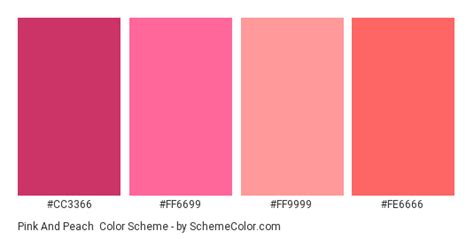 List of colors by name. Pink And Peach Color Scheme » Pink » SchemeColor.com