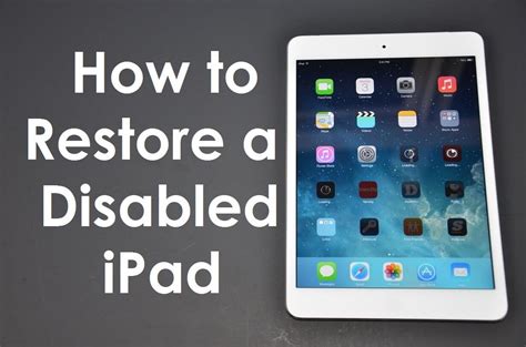 solved   fix ipad  disabled connect  itunes