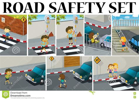 Road Safety Drawing For Kids Easy Listen To A Song With Five Lessons