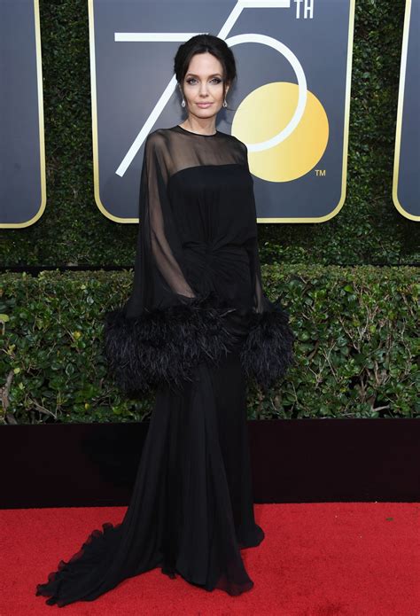 Angelina Jolie At 75th Annual Golden Globe Awards In Beverly Hills 01