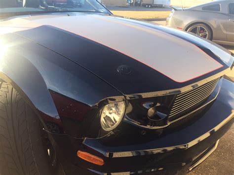 Low Profile Quik Latch Hood Pin Installation On Ford Mustang
