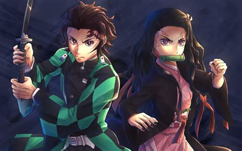 2880x1800 Resolution Nezuko Kamado And Tanjirou Kamado Macbook Pro