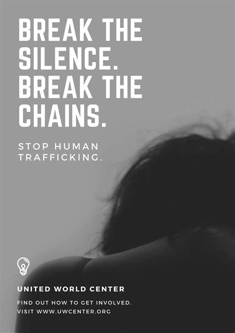 free custom printable human trafficking poster templates canva