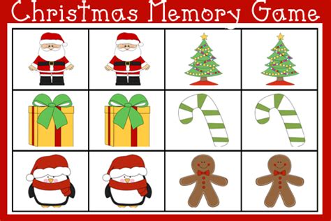 6 Best Images Of Christmas Matching Game Printable Christmas Memory