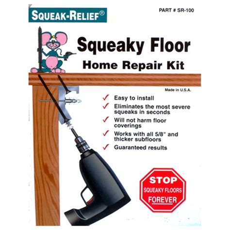 Squeak Relief Floor Repair Kit In Squeaky Floors Home Repair Fix Squeaky Floors