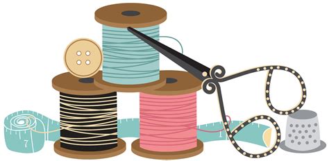 Royalty Free Clipart Image Of Sewing Notions 1180284 Clipart Clip