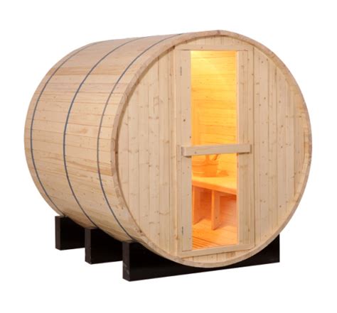 5 6 Person Pine Wood Outdoor Barrel Sauna