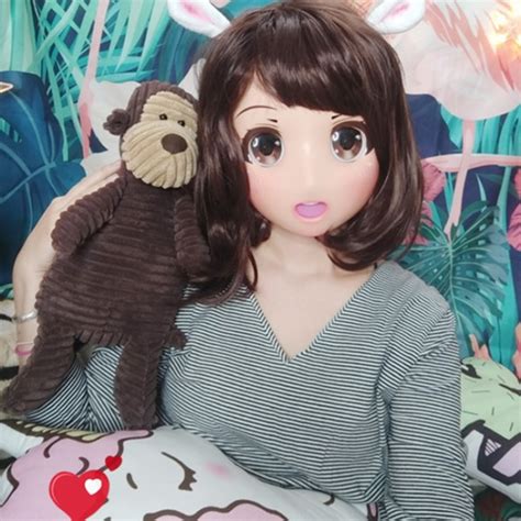 Strawberrysweet Girl Resin Half Head Female Cartoon Character Kigurumi Mask With Cosplay Anime