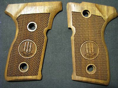 Beretta Cougar Fine Walnut Pistol Grips Beretta Logos MINI SIZE ONLY NEW EBay