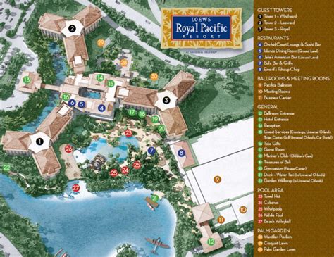 Royal Pacific Resort Map Royal Pacific Resort Loews Royal Pacific Resort Royal Pacific
