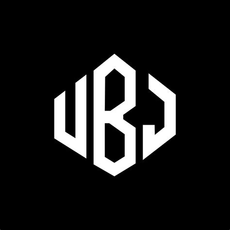 Diseño De Logotipo De Letra Ubj Con Forma De Polígono Diseño De
