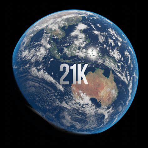 3d Model Planet Earth 21k Eevee Vr Ar Low Poly Cgtrader