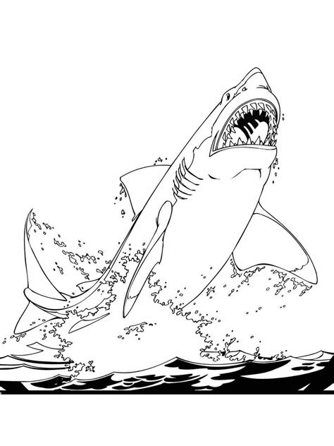 Great White Shark Printable Coloring Pages X Coloring Pages Of