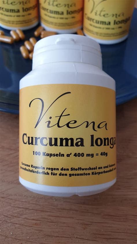 Curcuma Longa Turmeric Capsules 100 Capsules à 400 Mg 40 Etsy