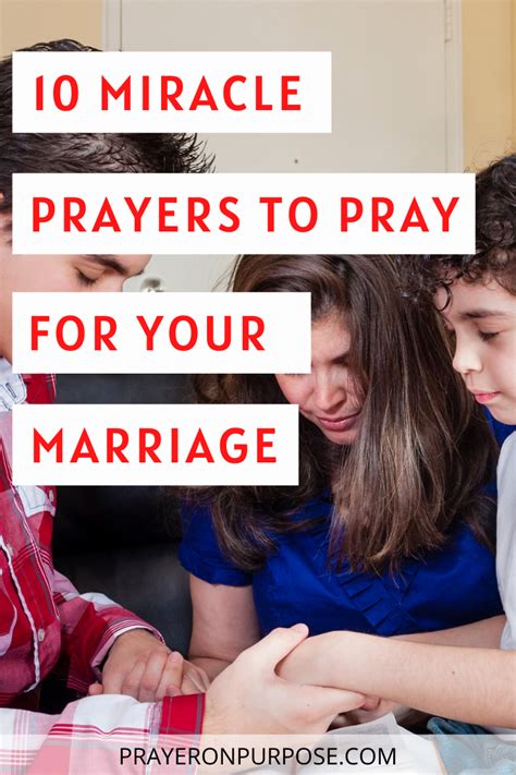 10 Miracle Prayers For Your Marriage Miracle Prayer Prayers Prayers