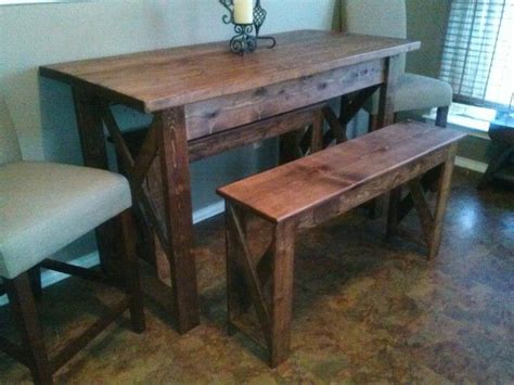 Bar Height Farm Table Homemade Furniture Bar Height Decorating Tips