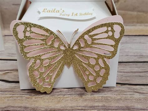Butterfly Favor Boxes Butterfly Themed Party Pastel Themed Etsy
