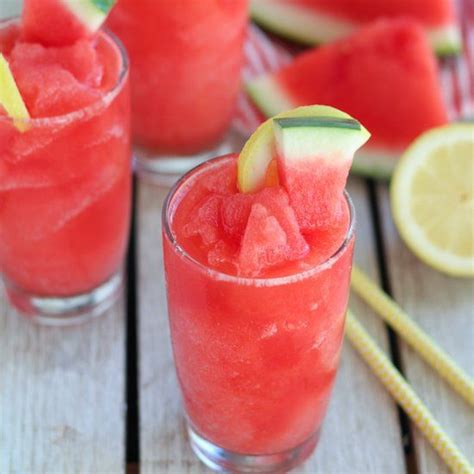 2 Ingredient Frozen Watermelon Lemonade Slushies An Easy Recipe For