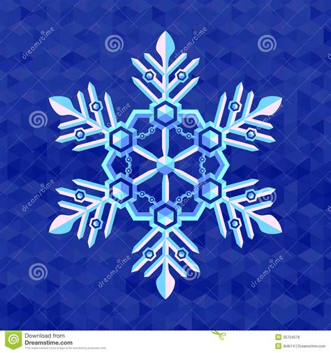Snowflake flat blue simple icon with long shadow vector. Christmas Snowflake Greeting Card Template Stock Vector ...