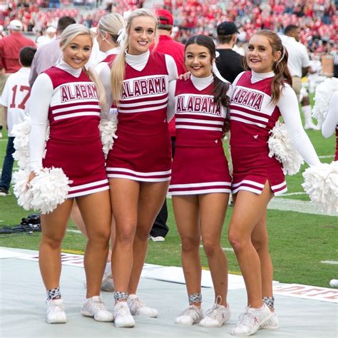 University Of Alabama Cheerleaders Girly Girl Outfits Cheerleading