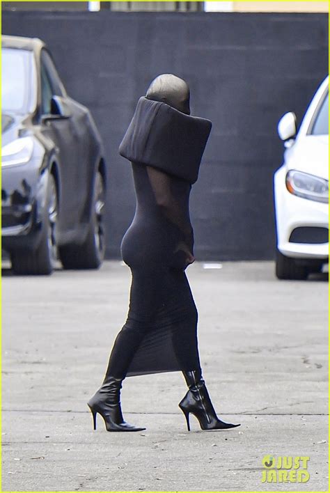 Kanye Wests Wife Bianca Censori Wears Full Nylon Dress For Church Service Photo 4941380