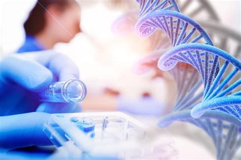 Concepto De Ingeniería Genética Prueba Genética Farmacia Medicina Regenerativa En Un