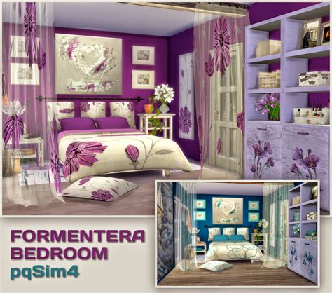 Formentera Bedroom Sims 4 Custom Content