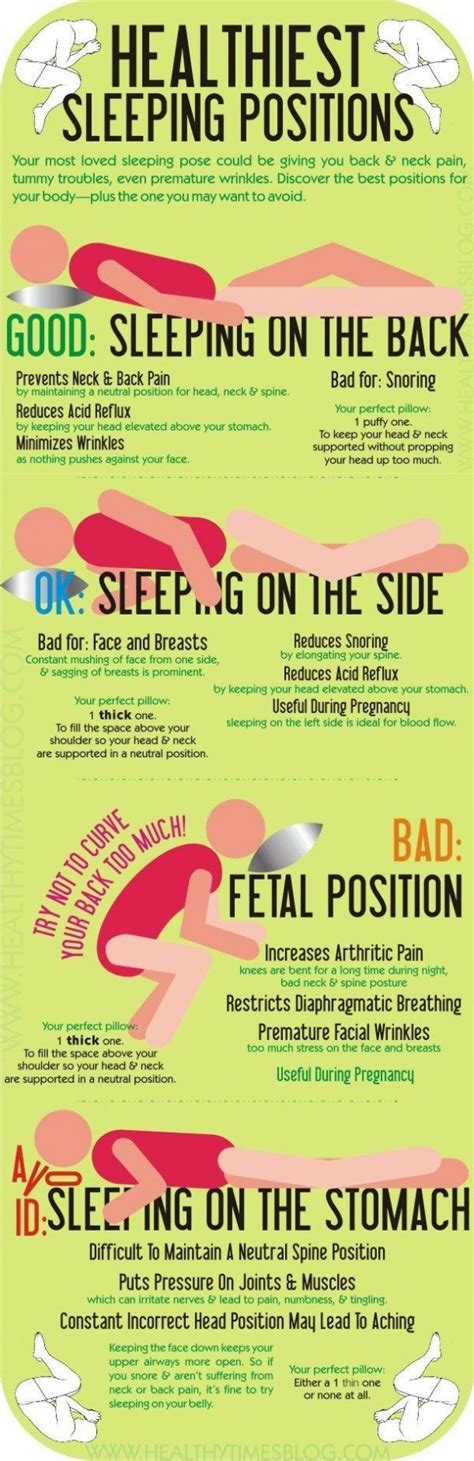 Healthiest Sleeping Positions 44 Health Infographics That Teach