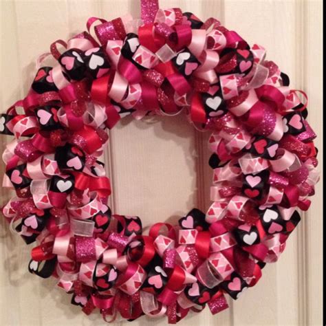 My Effort For A Valentines Ribbon Wreath