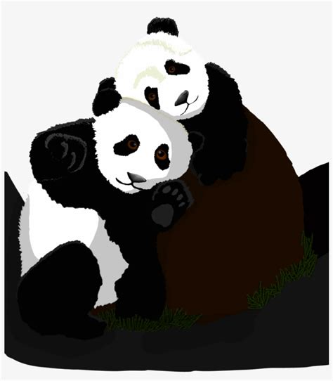 Panda Hug Drawing Panda Hug Png Free Transparent Png Download Pngkey