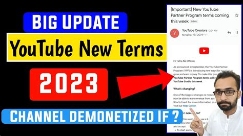 Youtube Biggest Update Important New Youtube Partner Program Terms