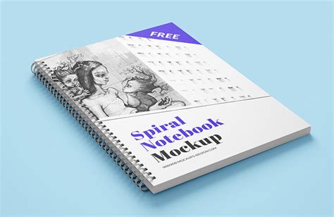 Free Spiral Notebook Mockup Mockups Design Free