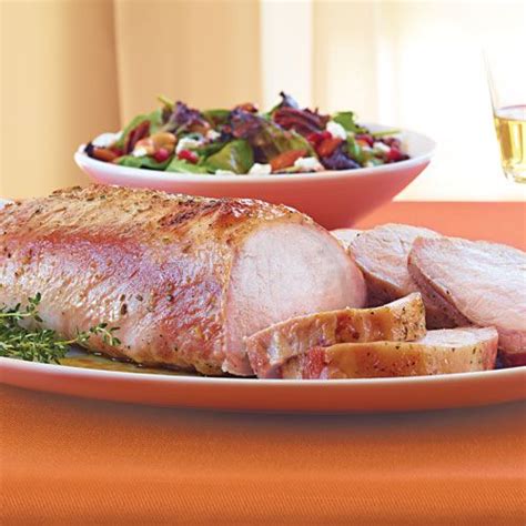 A christmas roast turkey would not be complete without crispy bacon on the top or a dollop of cranberry sauce. Garlic & Herb-Rubbed Boneless Pork Roast | Pork, Boneless pork roast, Boneless pork