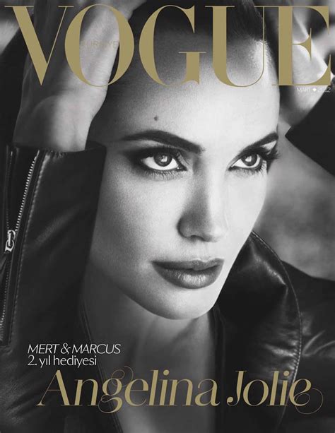 I'm trying to be hopeful, angelina jolie tells enninful, as she considers the months ahead. Vogue Turkey March 2012 Cover | Angelina Jolie by Mert ...
