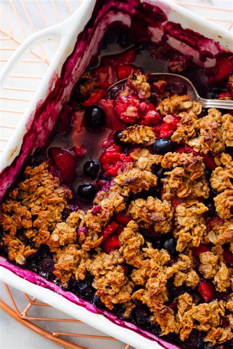 Mixed Berry Crisp Recipe Gluten Free Cookie And Kate