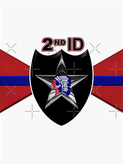 2nd Infantry Division 2id Custom Design Sticker For Sale By