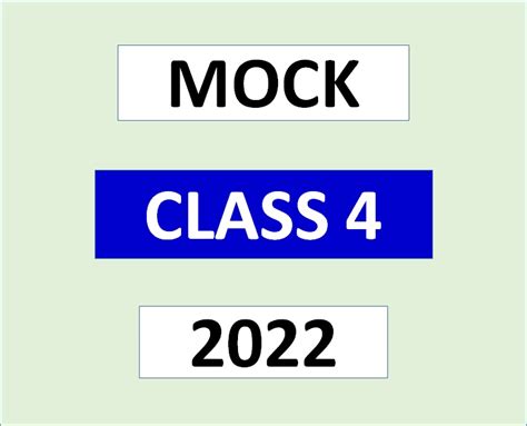 Mock Exams For Standard Four 2022 All Regions All Subjects