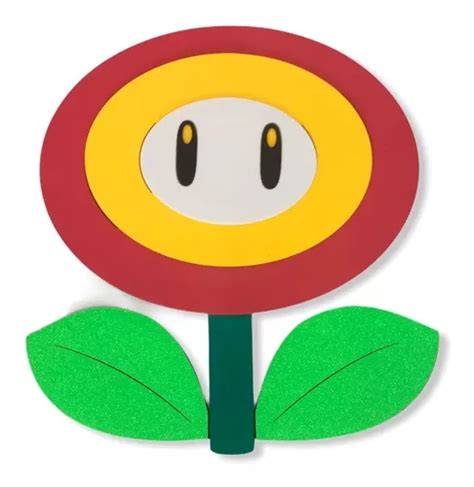 Figura Flor Super Mario Bros De Fomi Tamaño Grande En Venta En