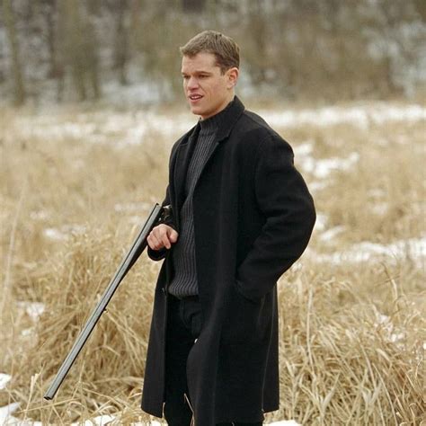 Matt Damon Paul Smith Topcoat The Bourne Identity Matt Damon Jason